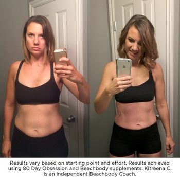 80 day obsession results - Kitreena team beachbody coach