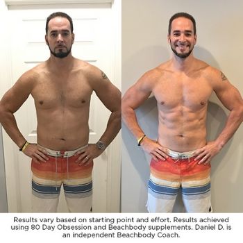 80 day obsession results Daniel D - independent beachbody coach