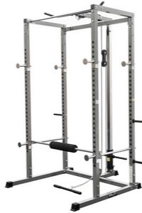 Valor Fitness BD-7 Power Rack w/LAT Pull Attachment and Other Bundle Options