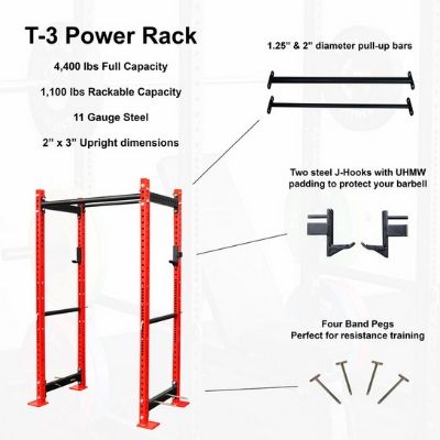 T-3 power rack features