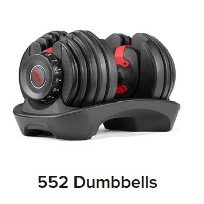 bowflex selecttech 552 adjustable dumbbells