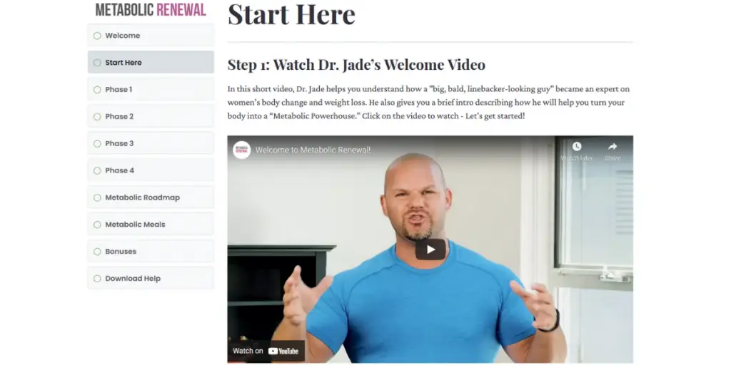 metabolic renewal start here video