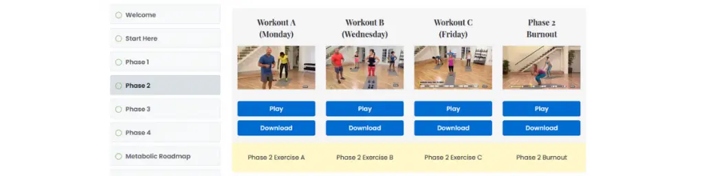 metabolic renewal workouts phase 2