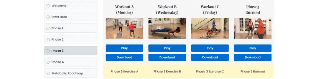 metabolic renewal workouts phase 3