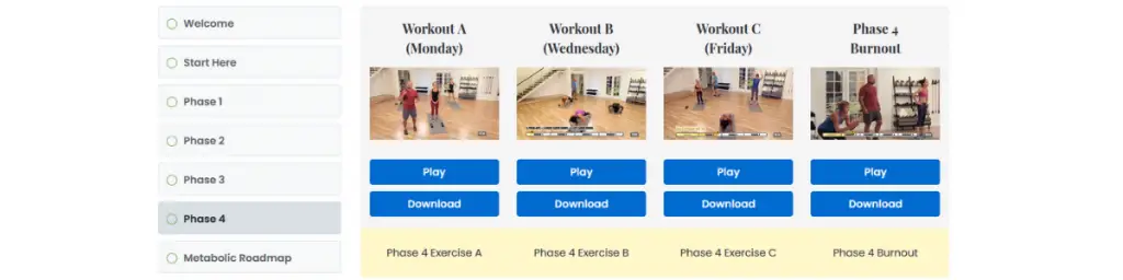 metabolic renewal workouts phase 4