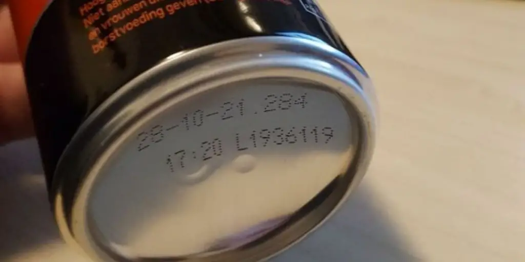 expired energy drink label
